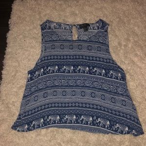 FOREVER 21 BOHO CROP TOP
